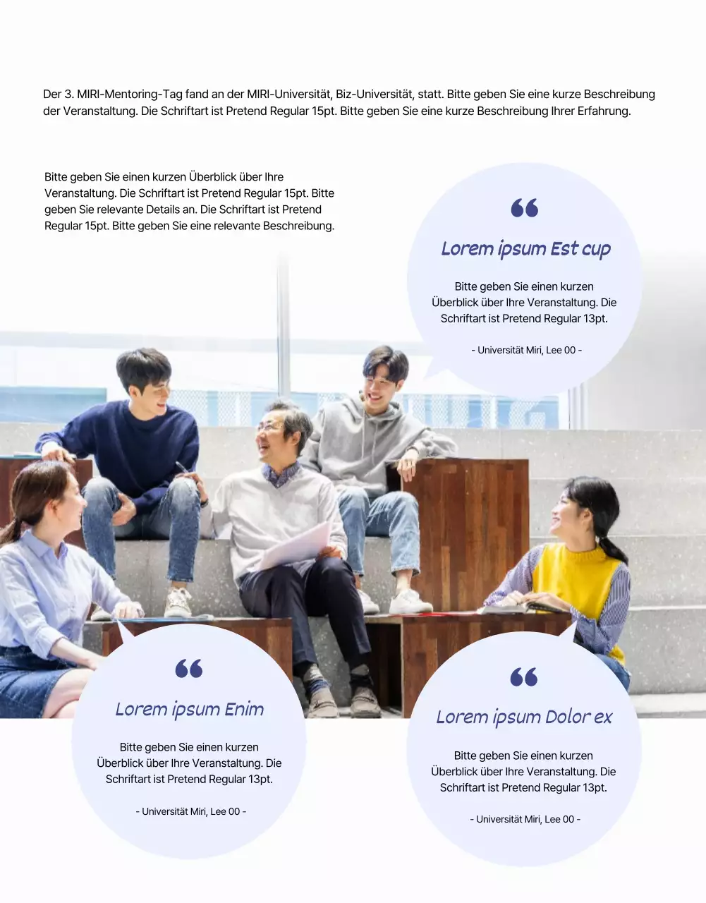 Corporate Webzine mit einem Magazin-Layout in Schwarz-Weiß und Blau