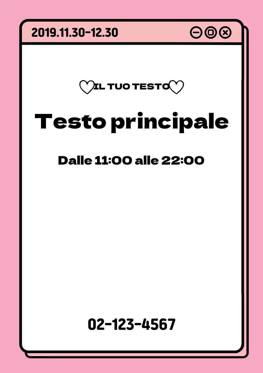 Modelli di inserimento di testo carini