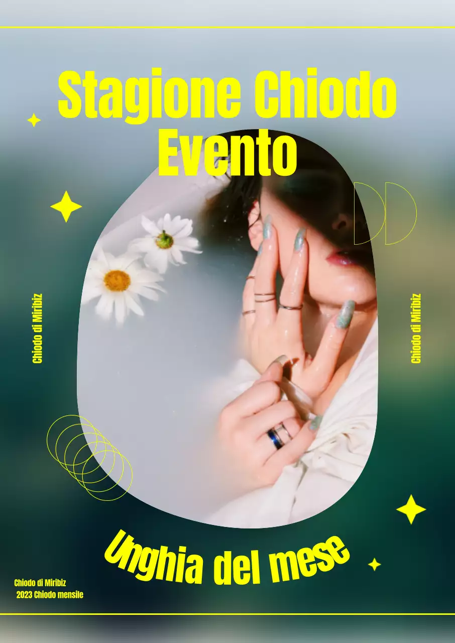 Un poster promozionale da sogno per il chiodo del mese