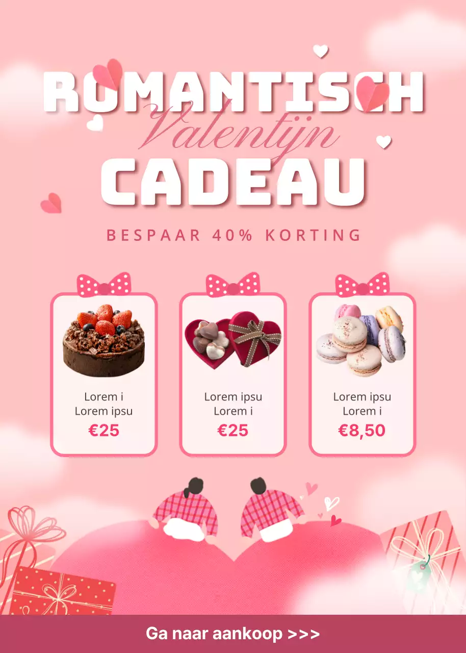 Valentijnskortingen in roze