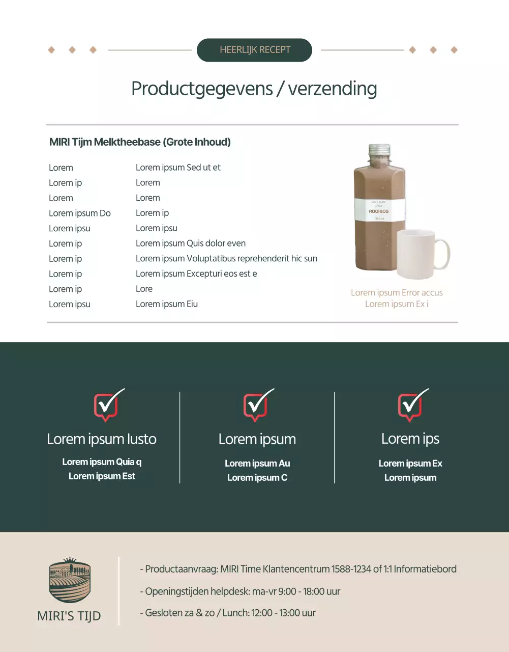 Cafeïnevrije melkthee