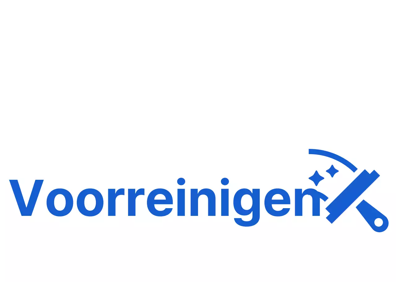 Blauwe nette schoonmaakhoed