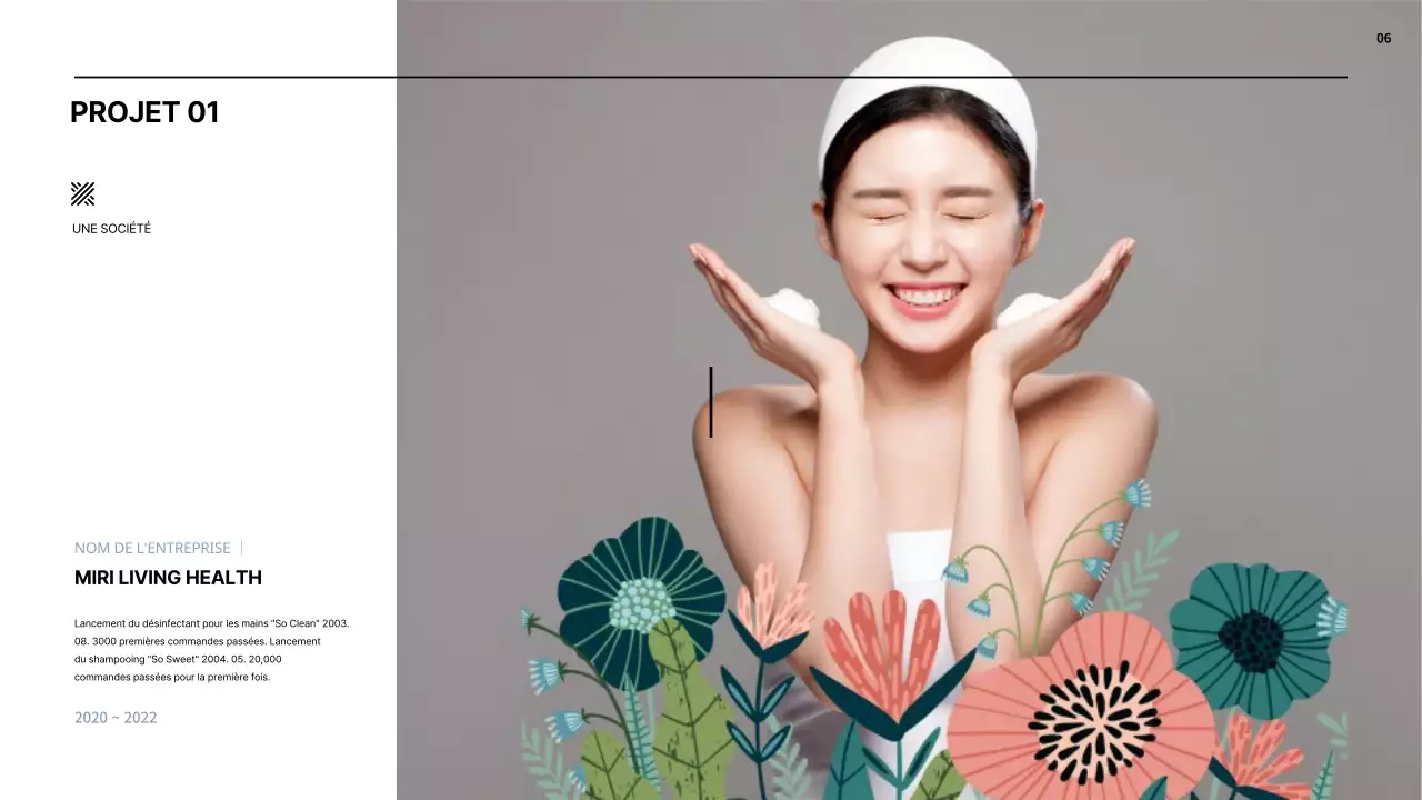 Portefeuille simple de cosmétiques MD en bleu clair et noir