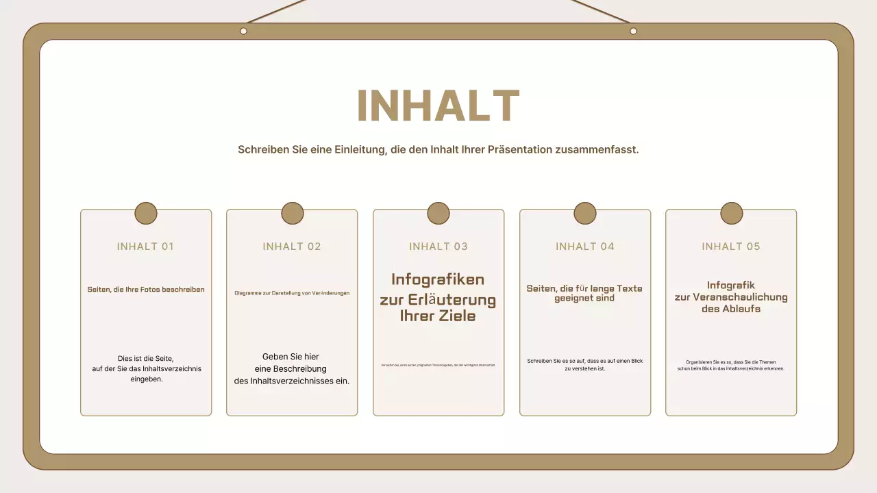 Leitfaden für Beige Einfache Präsentation