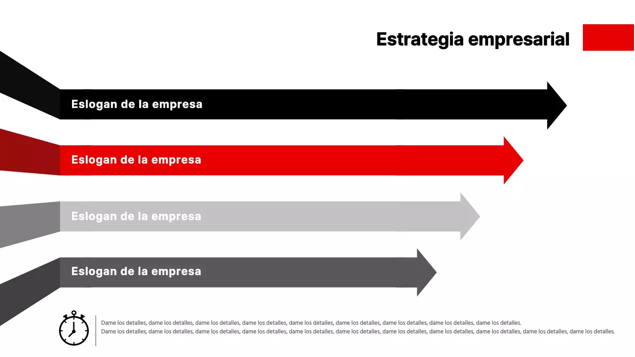 Presentación en una reunión de negocios