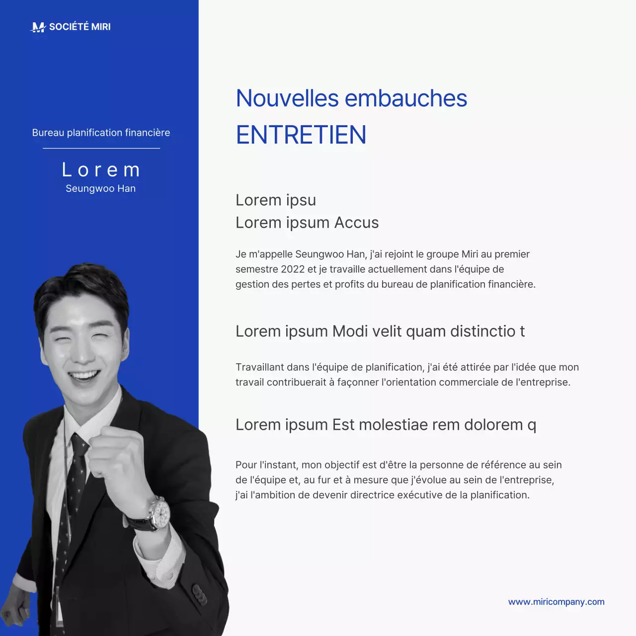 Nouvelles cartes de visite bleues