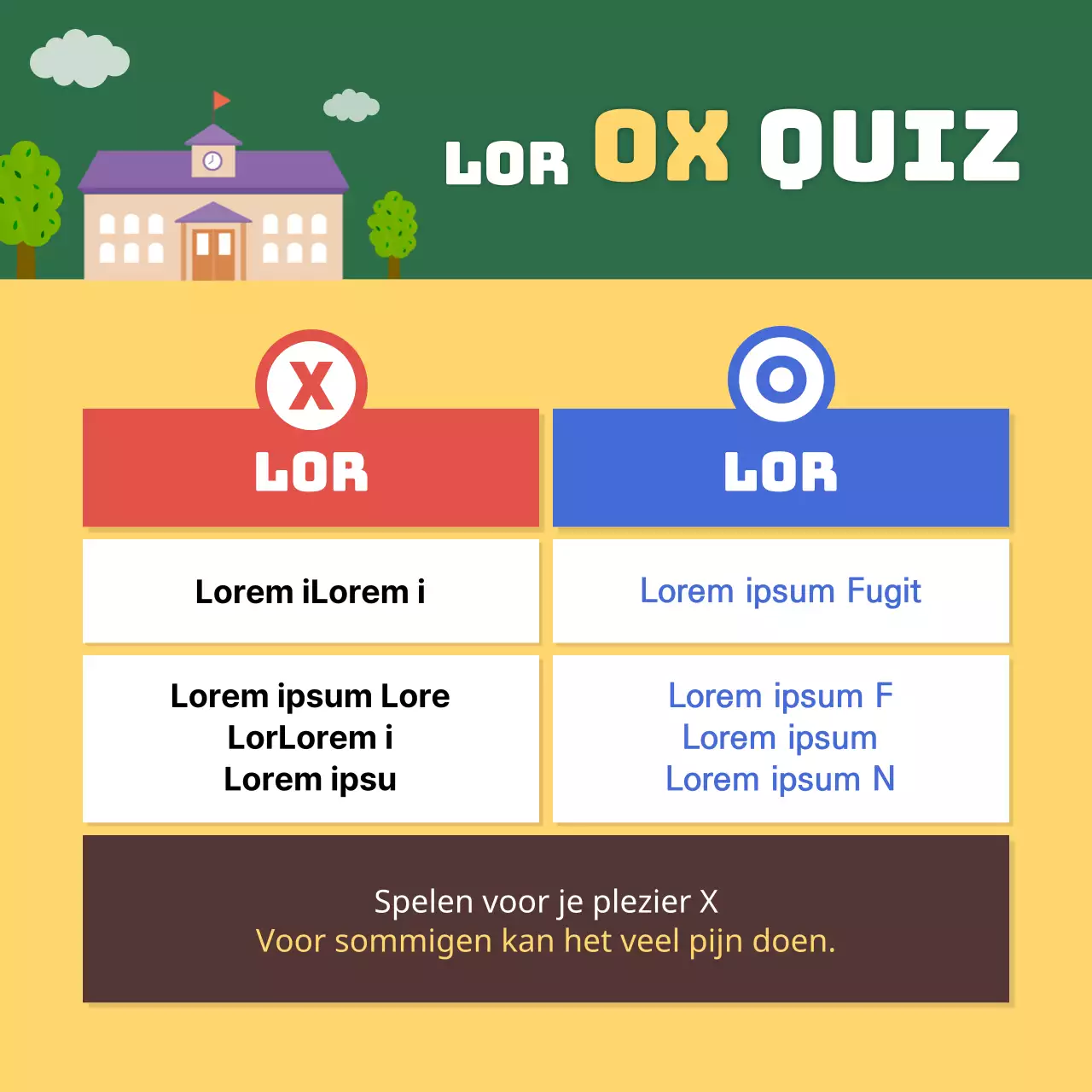 Geel en groen ontwerp van beoordelingskaartNews