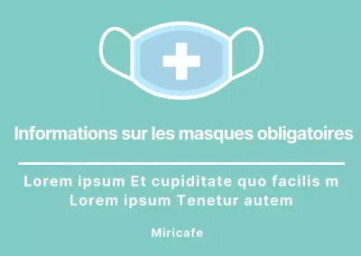 Support en acrylique pour masque couleur menthe Instructions de montage