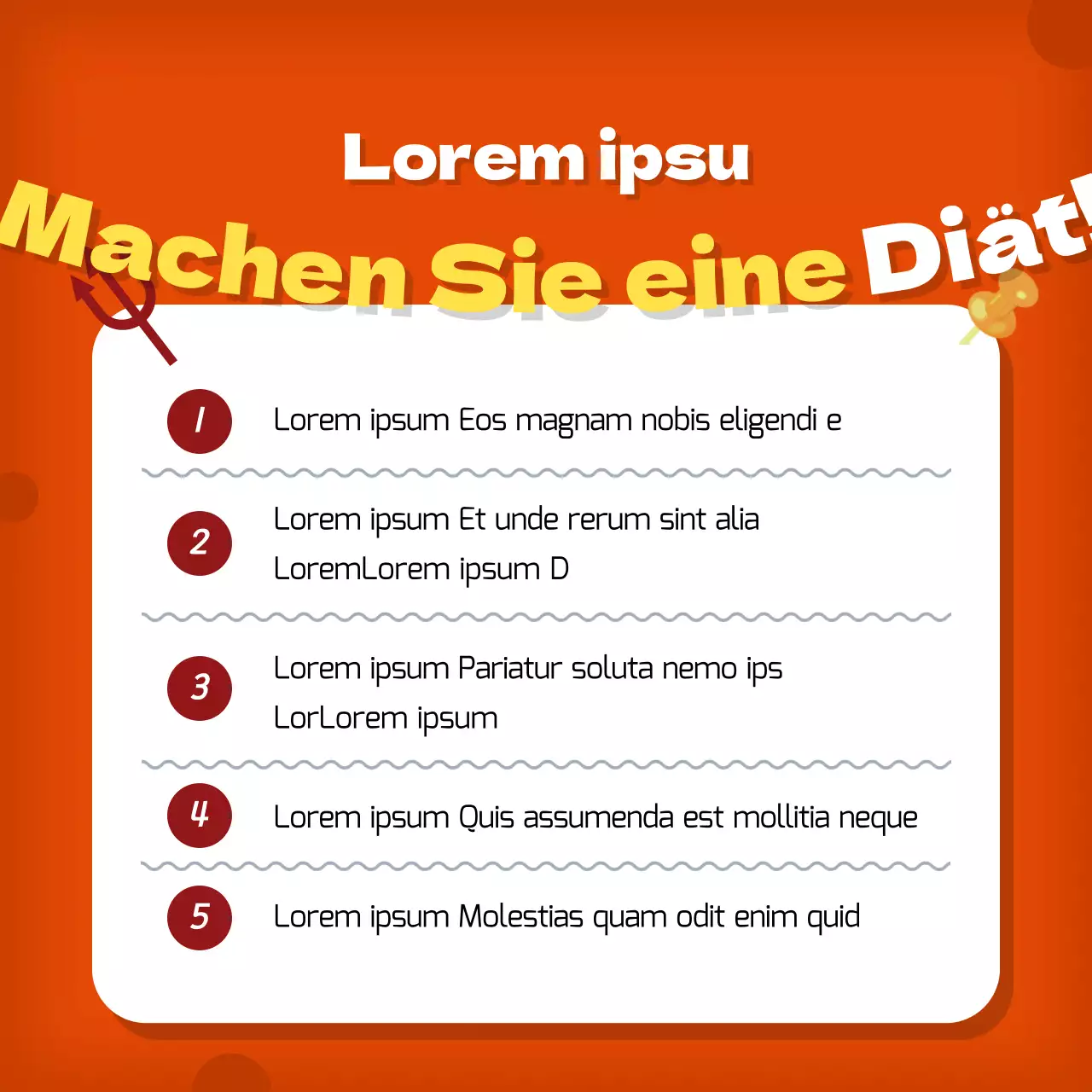 Erklären Sie Ihre Cholesterininformationen in hübschem Orange und Rot