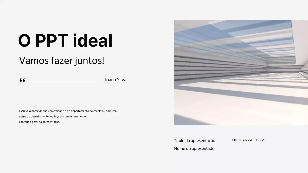 Apresentações mais limpas