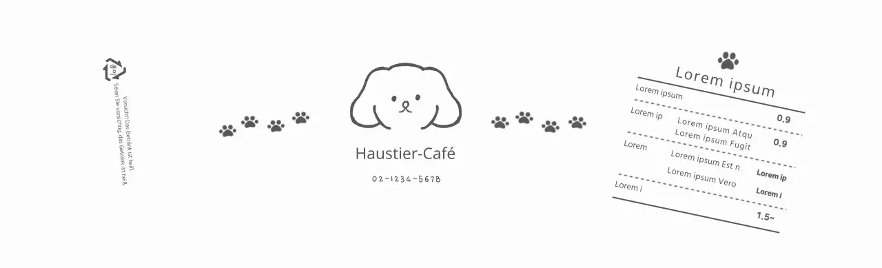 Niedlicher Haustier-Café-Tassenhalter