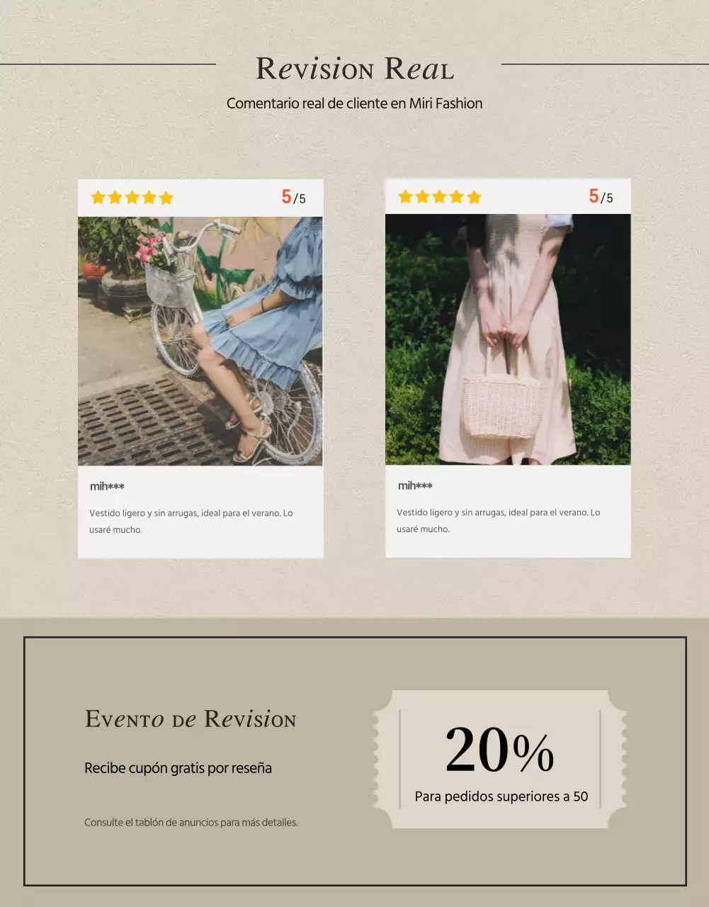 Vestido veraniego con un emotivo detalle de diseño