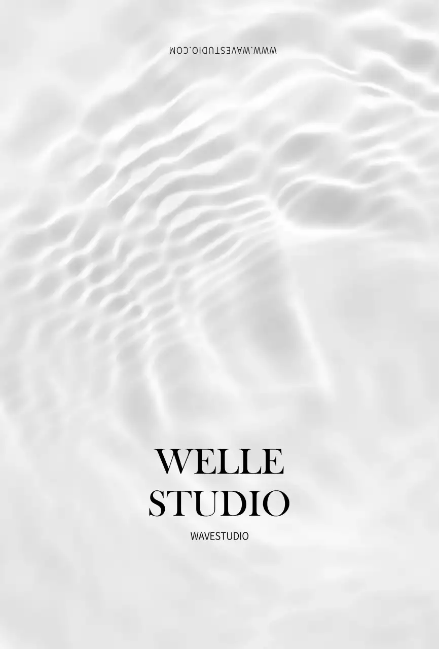 Wave Photography Einfaches Studio Buchungsmappe Karte