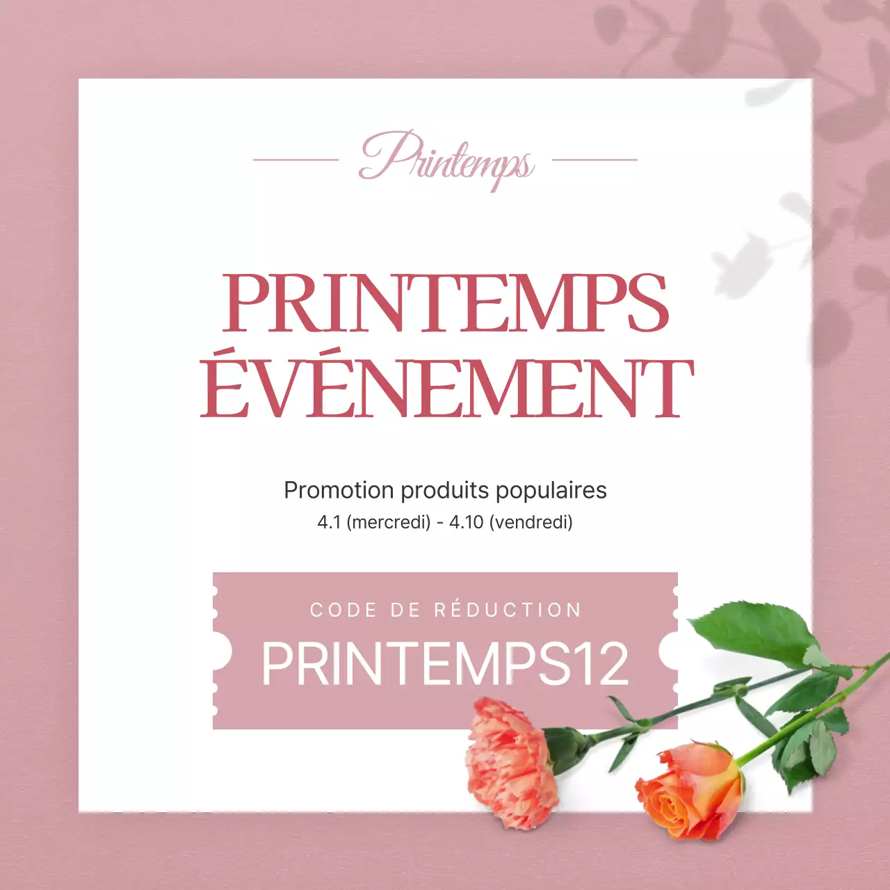 Vente de printemps