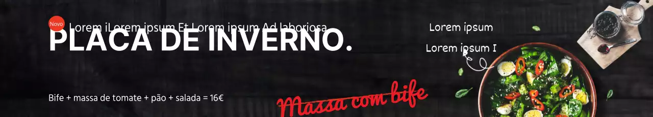 Desconto no menu fixo de bifes