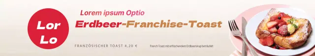 Toast mit Erdbeeren