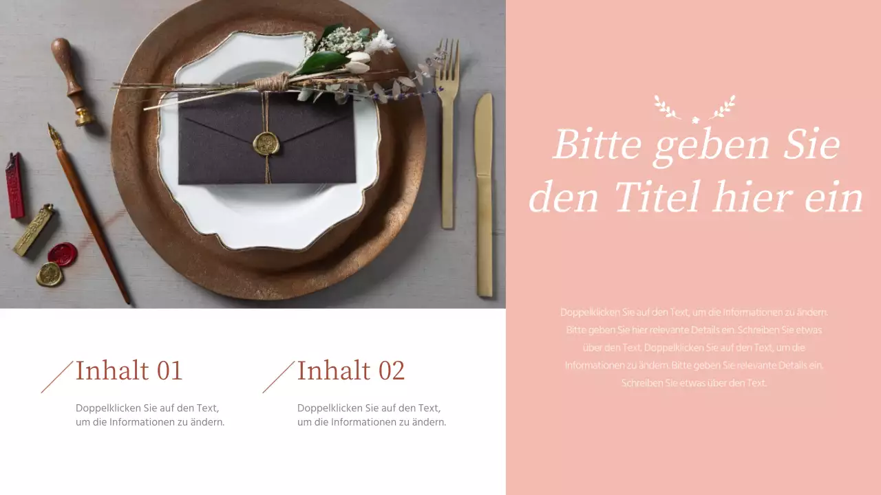 Foto-Layout in Burgunderrot