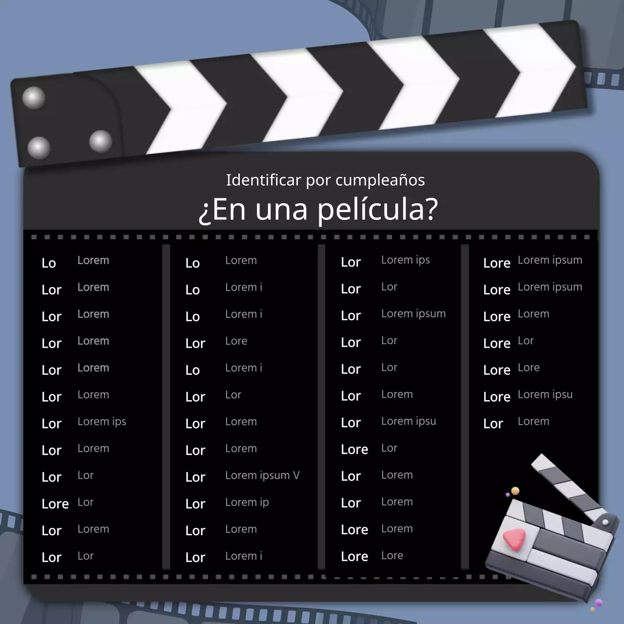 Negro Simple Cue Card Fun Birthday Test