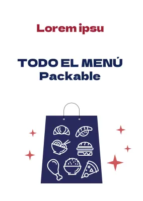 Alimentos Azul Ilustración Póster Transparente Envasable