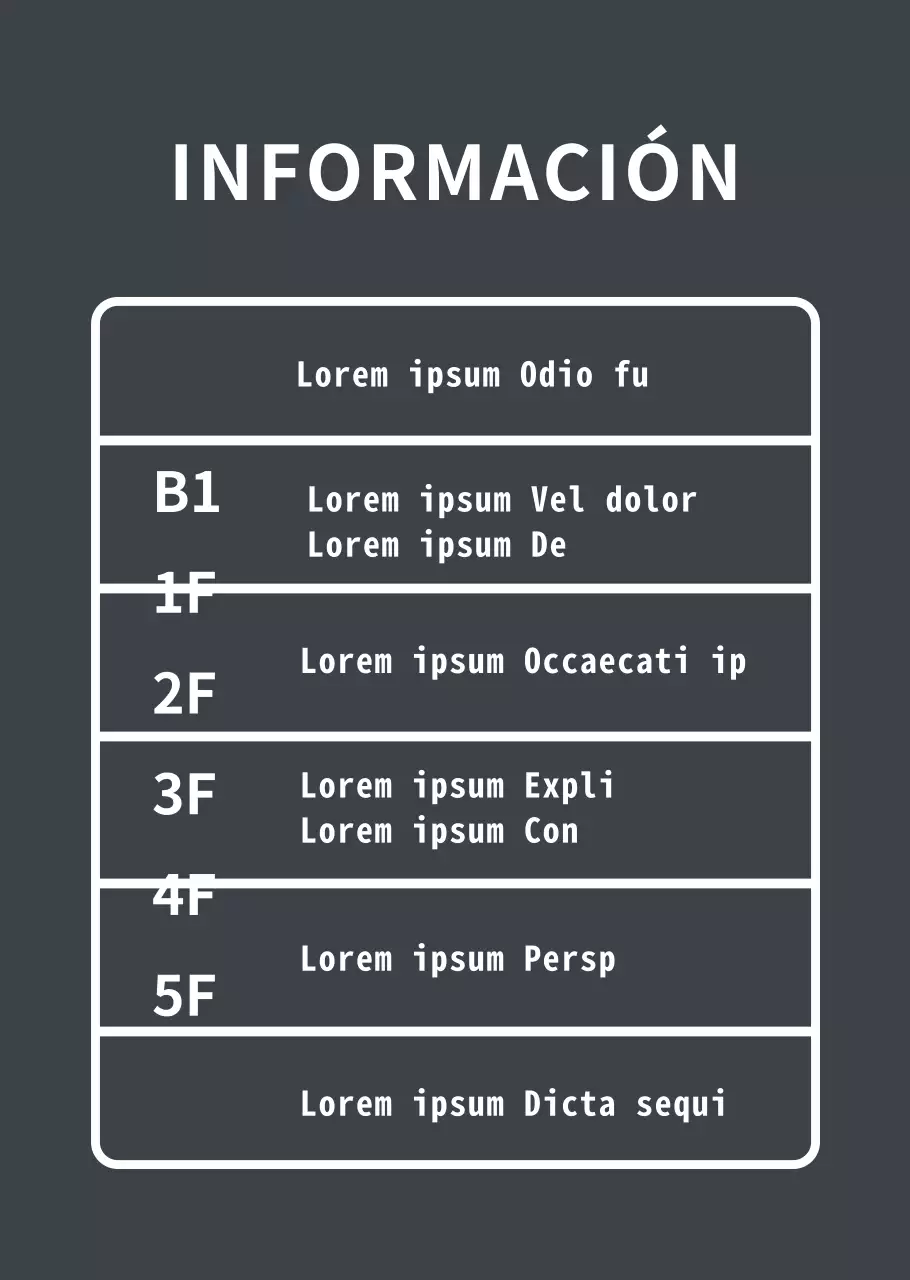 Guía de suelos blanca Cartel transparente