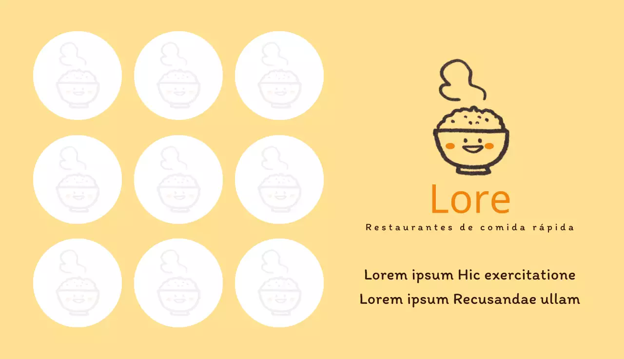 Bonitas tarjetas de visita de una tienda de aperitivos