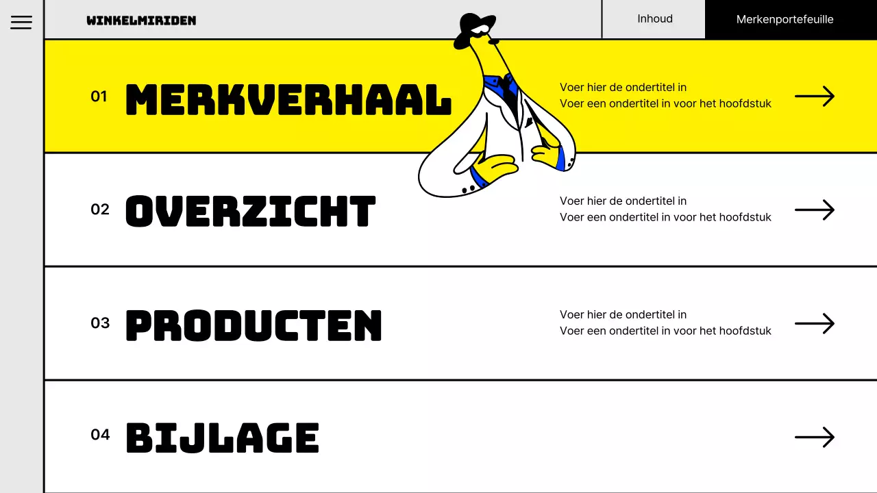 Pop illustratie concept merk portfolio in fluorescerende kleuren