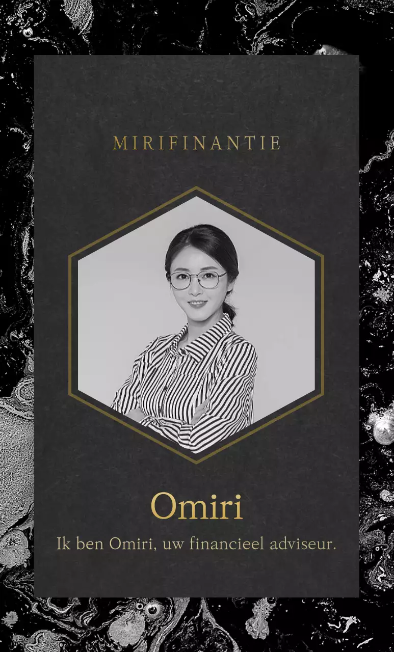 Luxe opmaakstijl in zwart en goud Tempelcertificaatprofiel