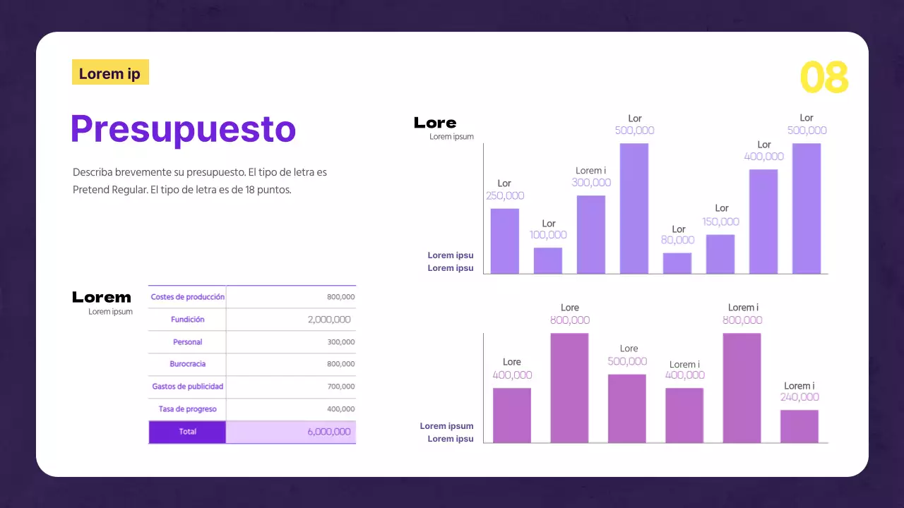 Creativa propuesta musical con fondo morado y adornos de estrellas