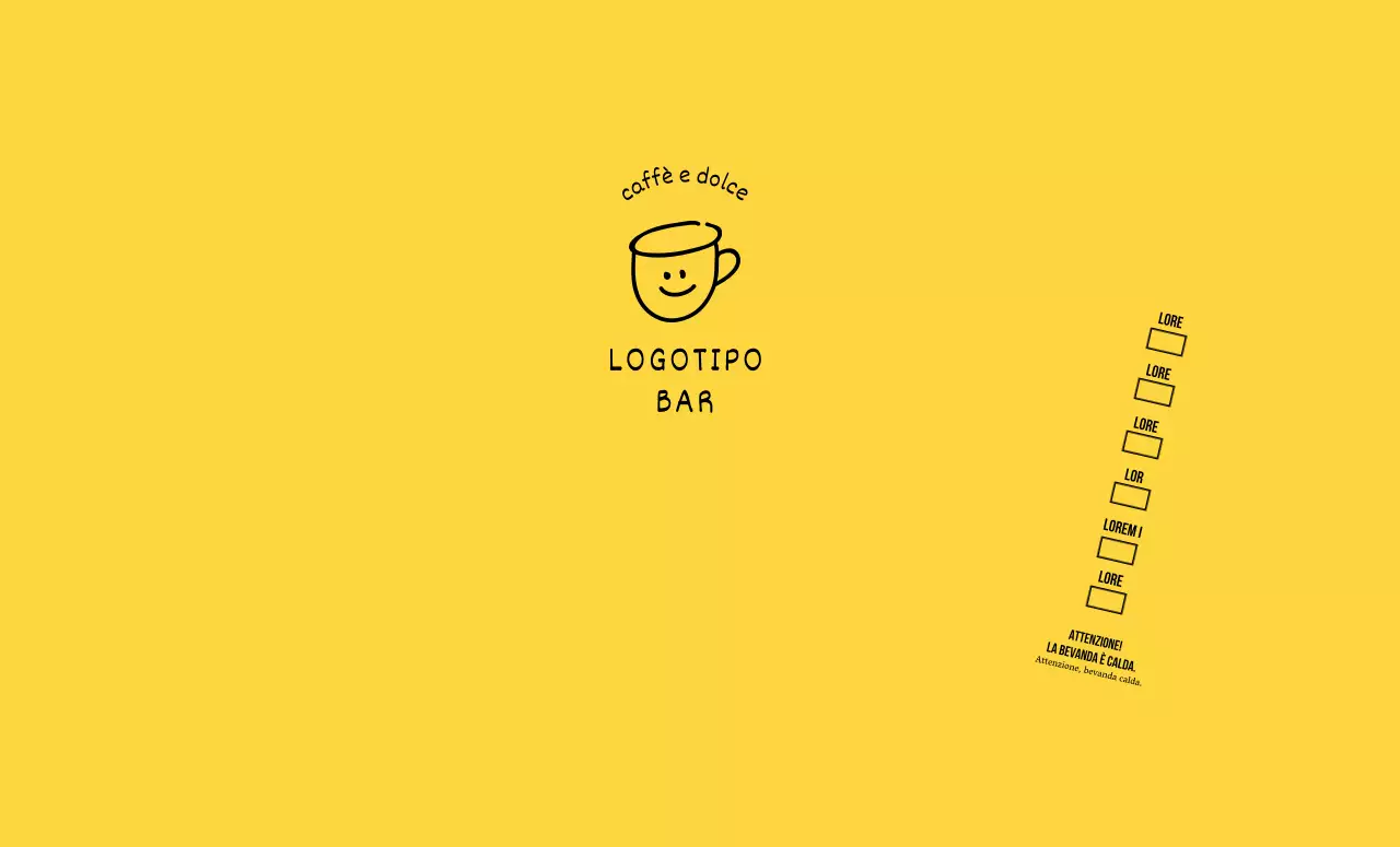 Illustrazione gialla disegnata a mano