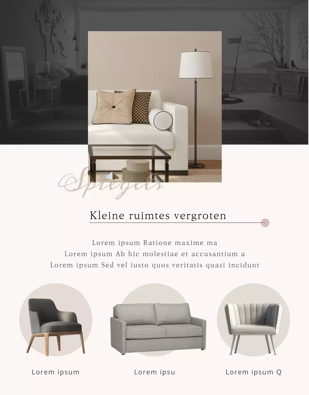 Modern meubilair in warme bruintinten event details