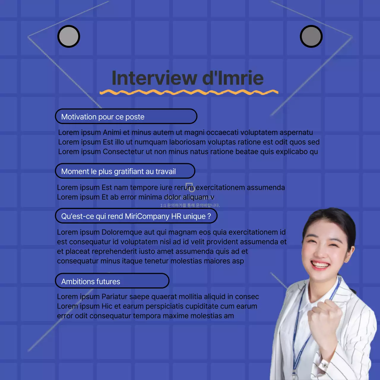 Cartes de visite sur fond bleuNews