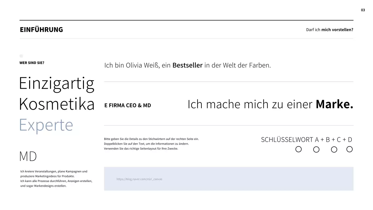 Einfache Kosmetik-Mappe MD in Hellblau und Schwarz