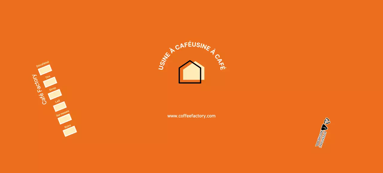 Gobelets en papier orange pour cafés modernes