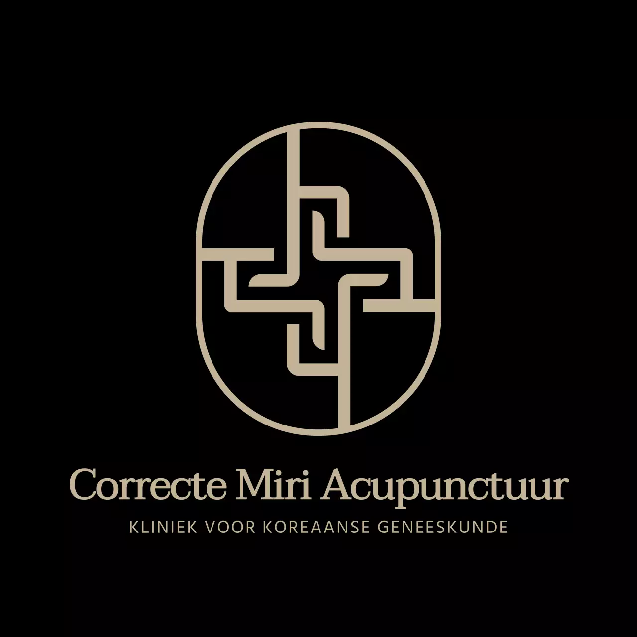 Zwart symbool Logo Oosterse kliniek teken