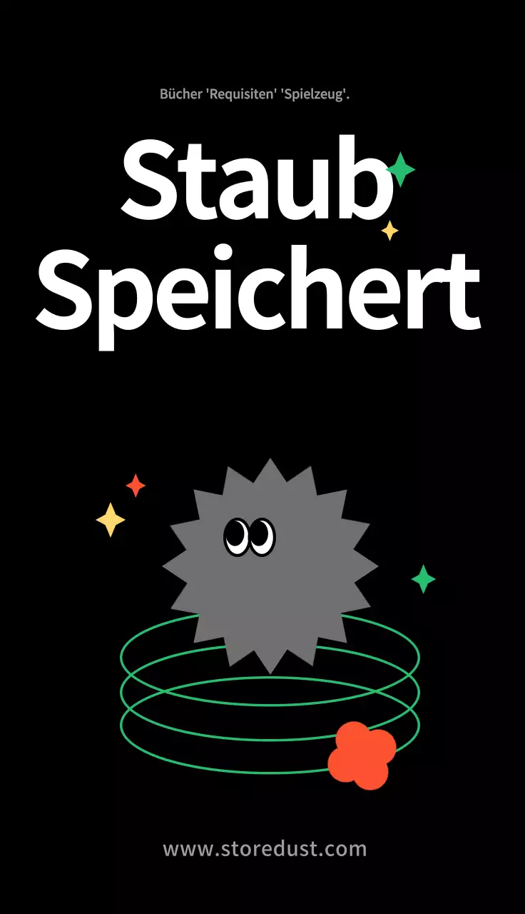 Schwarz Niedliche Illustration General Store Visitenkarte