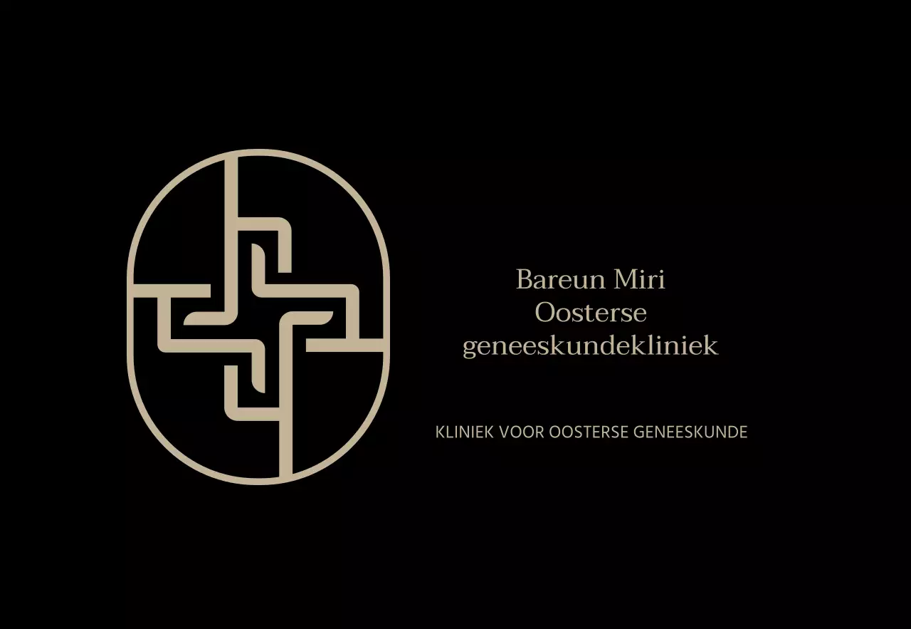 Zwart symbool Logo Oosterse kliniek teken