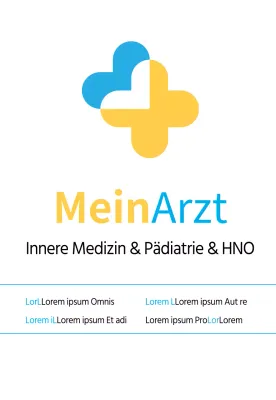 Eine blau-gelbe, aufgeräumte Klinik für Innere Medizin