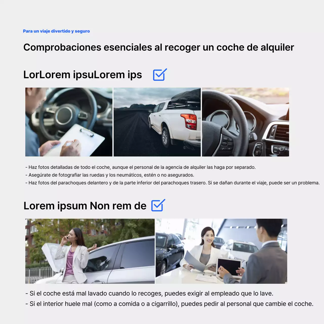 La tarjeta azul y morada de alquiler de cochesNoticias
