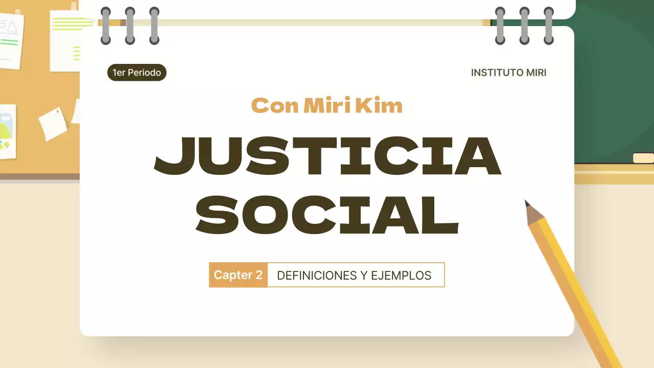 Aula amarilla y verde Concepto Lección de ética