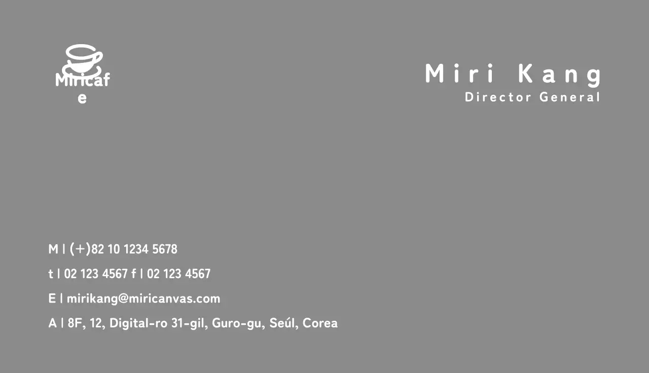 Cafetería con un sencillo símbolo de una taza de café gris