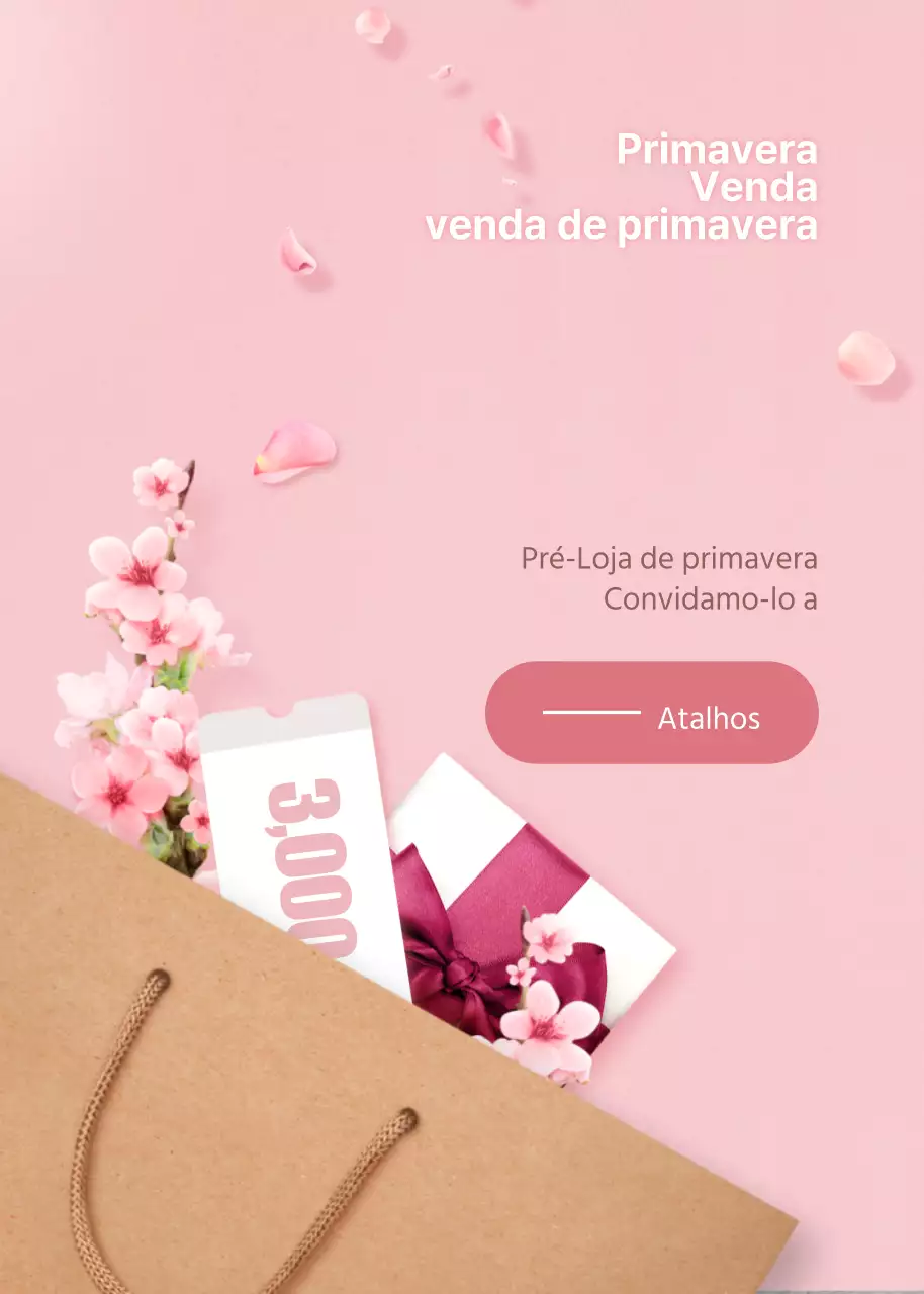 Início dos saldos de primavera