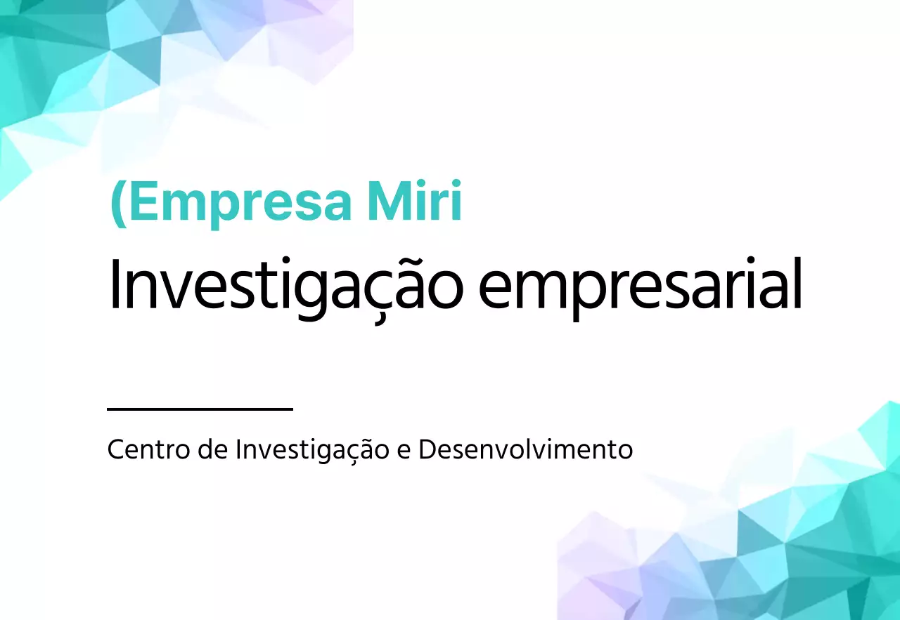 Empresa com um padrão geométrico em tons de azul