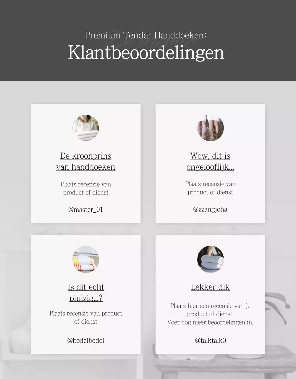 (Huishoudelijke artikelen)Bodle Handdoek