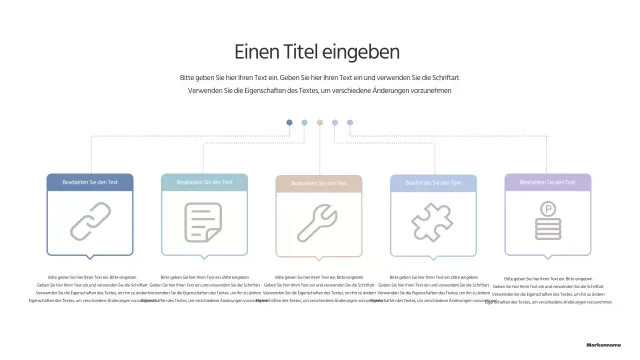Eine einfache Konzept-Agenda in Pastellfarben