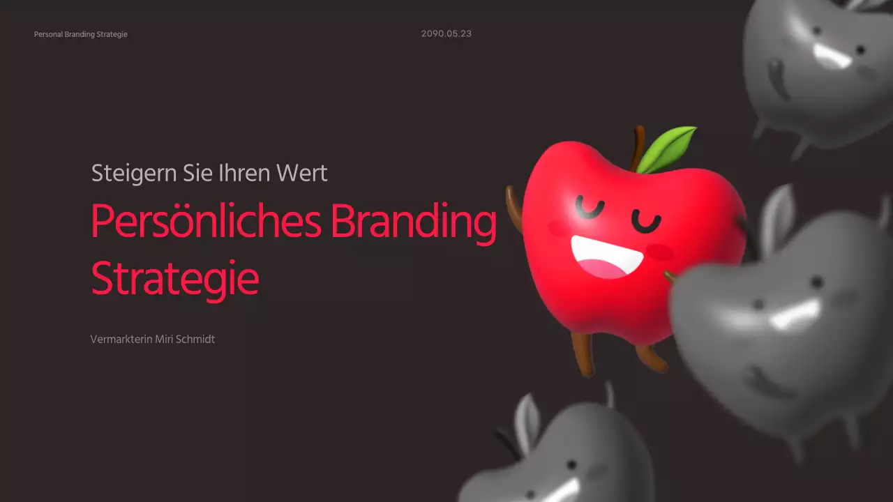 Persönliche Branding-Strategie Thema mit schwarzem Hintergrund und heißen rosa Akzenten