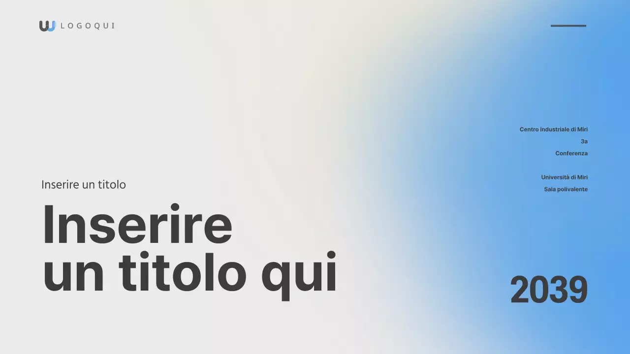 Presentazione sfumata del gradiente