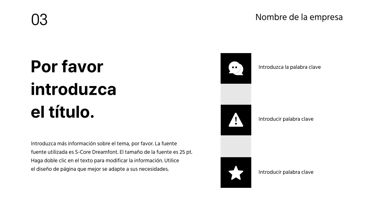 Presentaciones comerciales