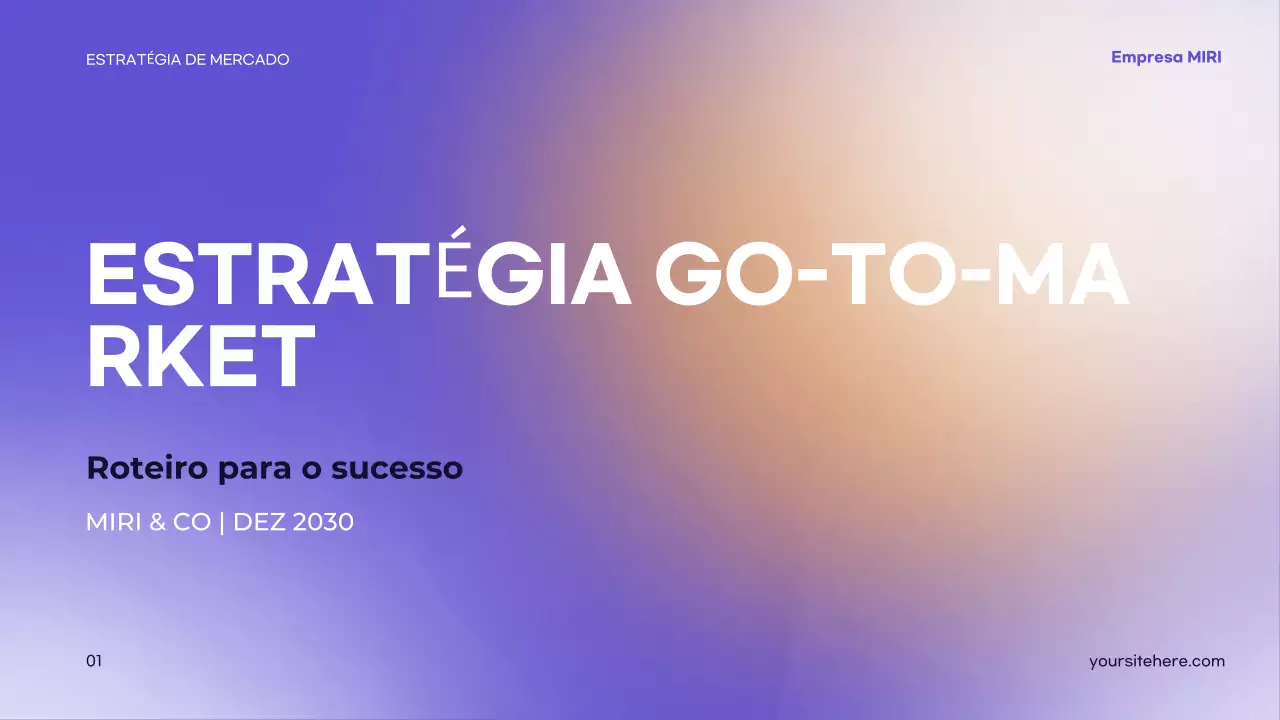apresentação da estratégia moderna purple