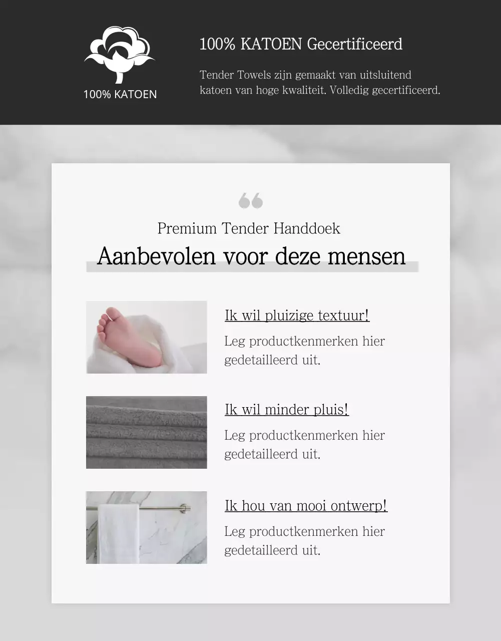 (Huishoudelijke artikelen)Bodle Handdoek