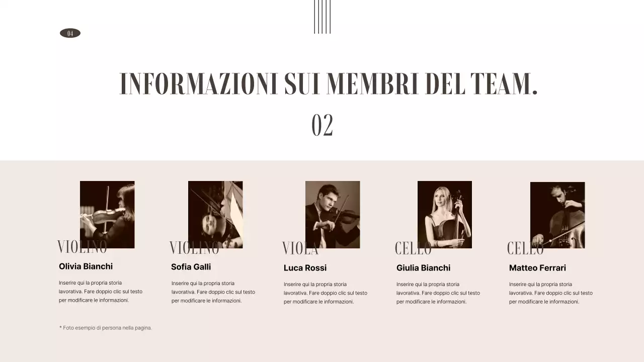 Portafoglio di organizzazioni di arti dello spettacolo in marrone e toni tenui